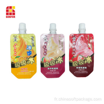 Pochette De Jus De Fruits Sur Mesure Avec Bec